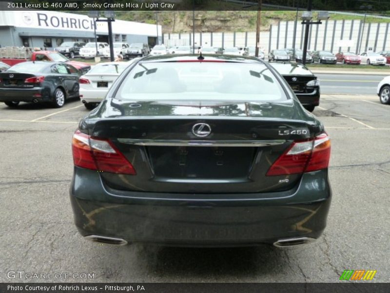 Smoky Granite Mica / Light Gray 2011 Lexus LS 460 AWD