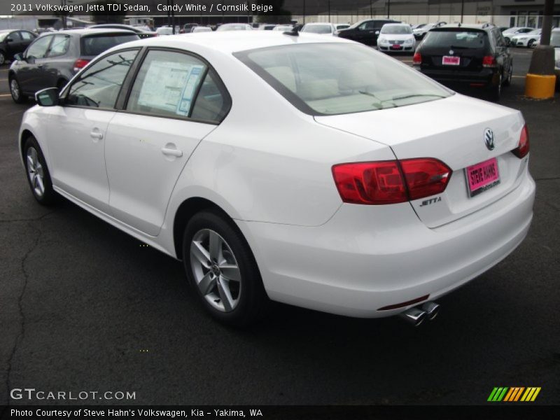 Candy White / Cornsilk Beige 2011 Volkswagen Jetta TDI Sedan