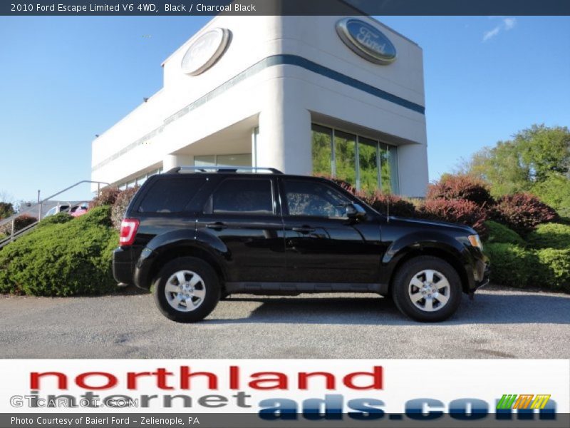 Black / Charcoal Black 2010 Ford Escape Limited V6 4WD
