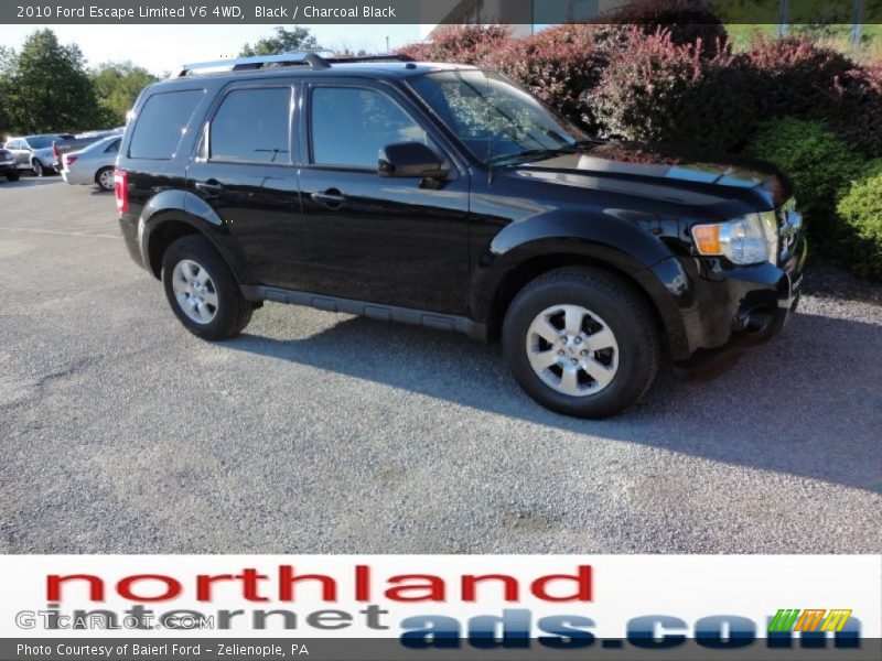 Black / Charcoal Black 2010 Ford Escape Limited V6 4WD