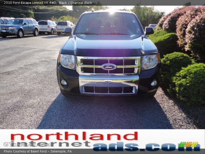 Black / Charcoal Black 2010 Ford Escape Limited V6 4WD