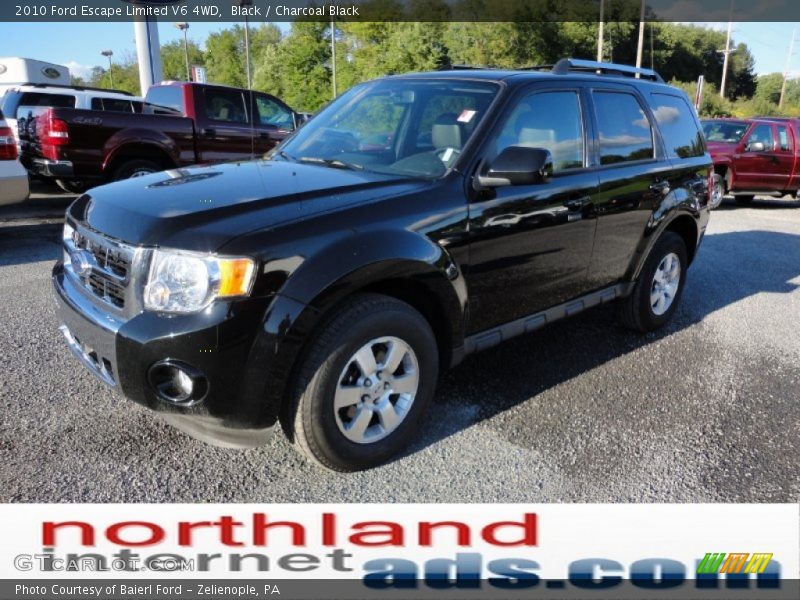 Black / Charcoal Black 2010 Ford Escape Limited V6 4WD