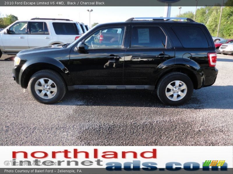 Black / Charcoal Black 2010 Ford Escape Limited V6 4WD