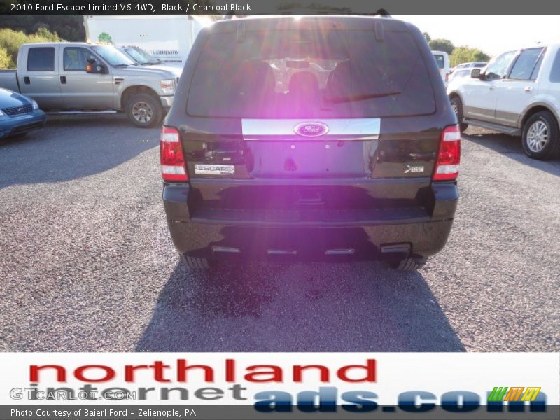 Black / Charcoal Black 2010 Ford Escape Limited V6 4WD