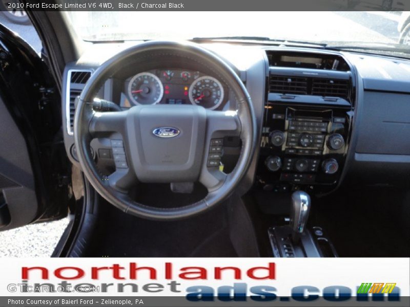 Black / Charcoal Black 2010 Ford Escape Limited V6 4WD