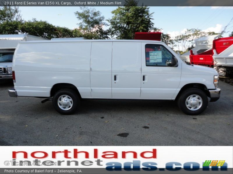 Oxford White / Medium Flint 2011 Ford E Series Van E350 XL Cargo