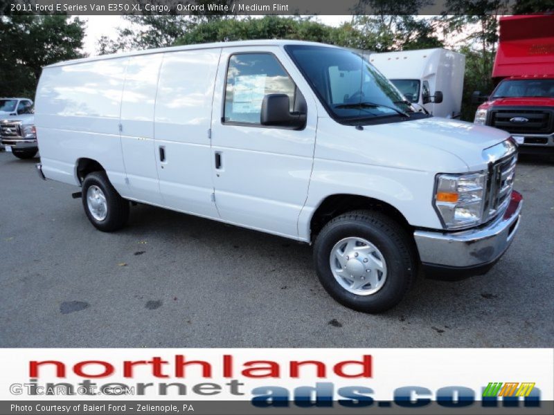 Oxford White / Medium Flint 2011 Ford E Series Van E350 XL Cargo