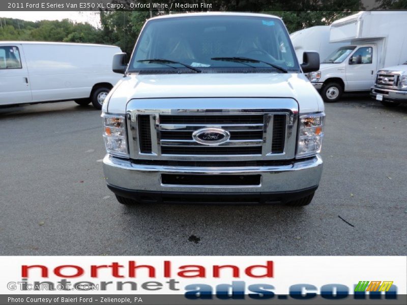Oxford White / Medium Flint 2011 Ford E Series Van E350 XL Cargo