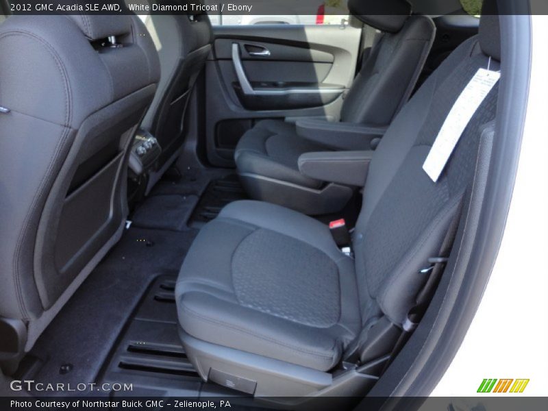 White Diamond Tricoat / Ebony 2012 GMC Acadia SLE AWD