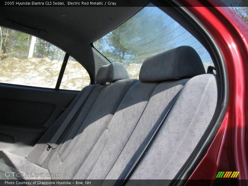 Electric Red Metallic / Gray 2005 Hyundai Elantra GLS Sedan