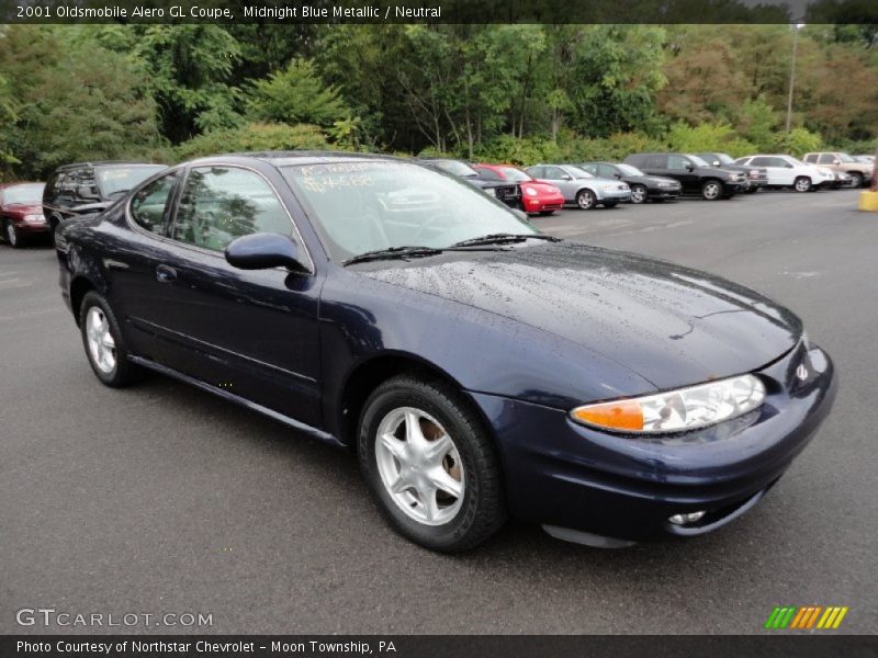 Midnight Blue Metallic / Neutral 2001 Oldsmobile Alero GL Coupe