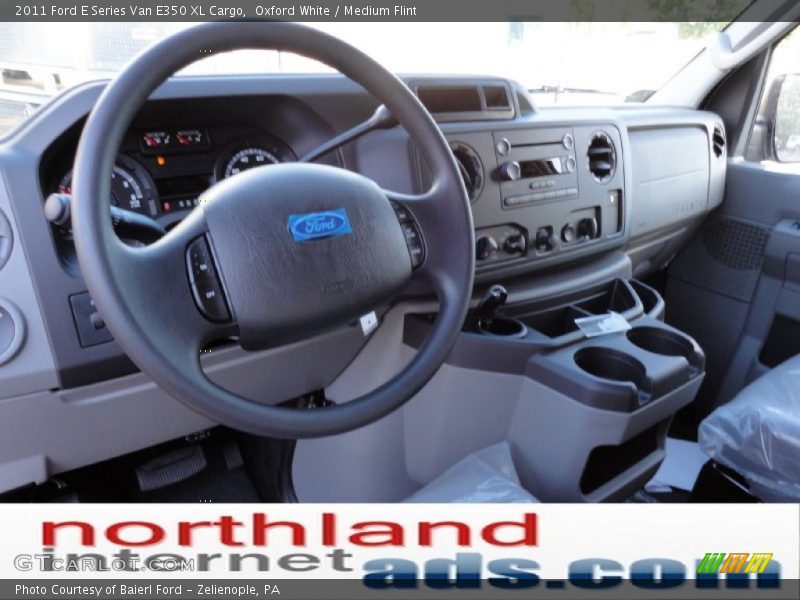 Oxford White / Medium Flint 2011 Ford E Series Van E350 XL Cargo