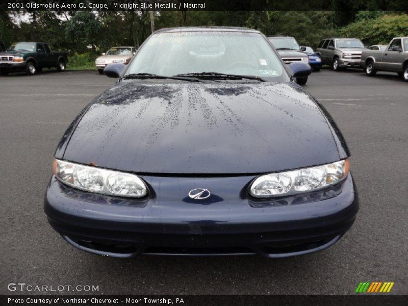 Midnight Blue Metallic / Neutral 2001 Oldsmobile Alero GL Coupe