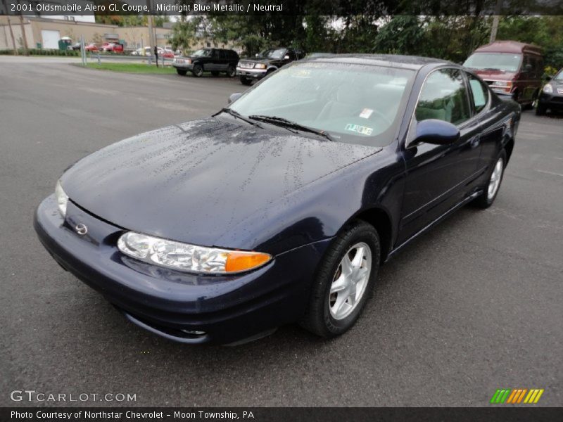 Midnight Blue Metallic / Neutral 2001 Oldsmobile Alero GL Coupe