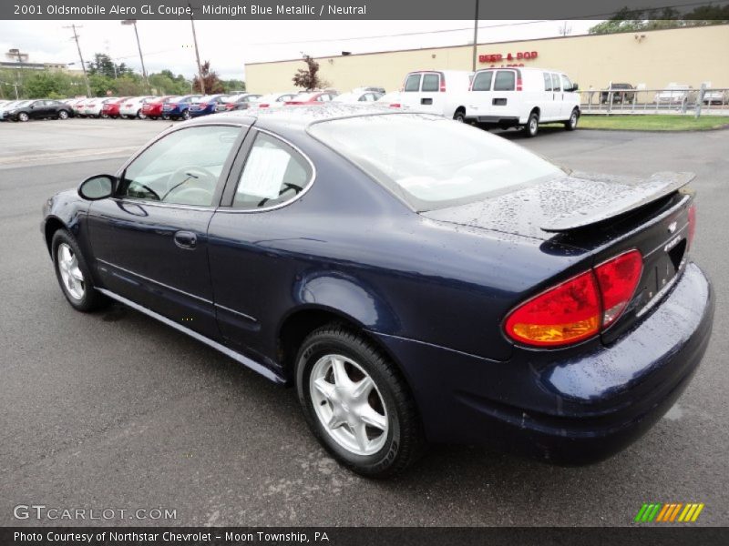 Midnight Blue Metallic / Neutral 2001 Oldsmobile Alero GL Coupe