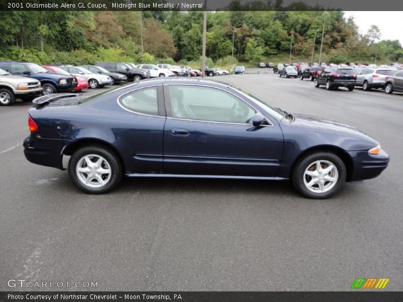 Midnight Blue Metallic / Neutral 2001 Oldsmobile Alero GL Coupe