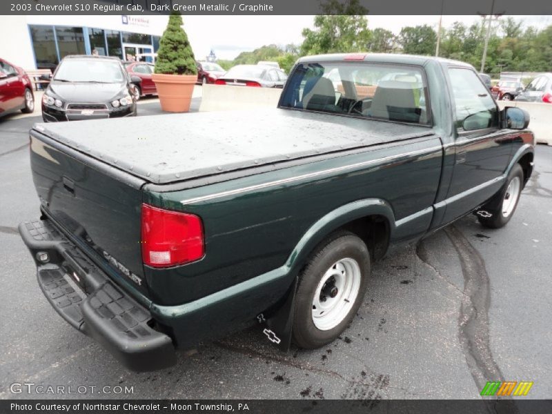 Dark Green Metallic / Graphite 2003 Chevrolet S10 Regular Cab