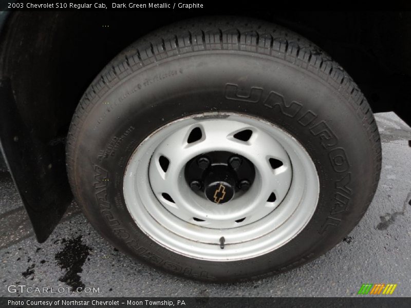 Dark Green Metallic / Graphite 2003 Chevrolet S10 Regular Cab