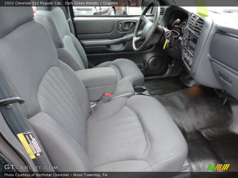 Dark Green Metallic / Graphite 2003 Chevrolet S10 Regular Cab