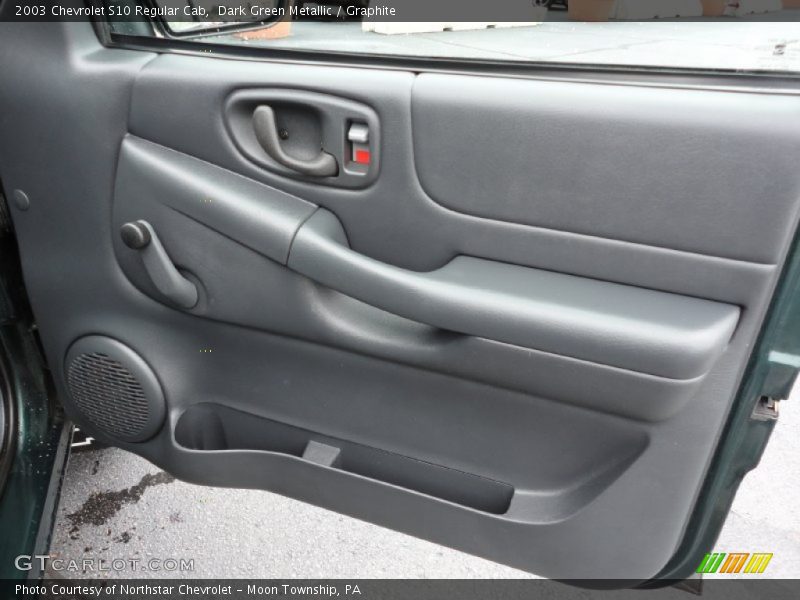 Dark Green Metallic / Graphite 2003 Chevrolet S10 Regular Cab