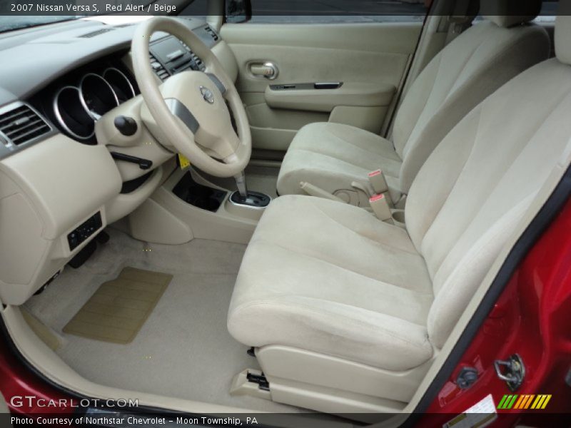 Red Alert / Beige 2007 Nissan Versa S