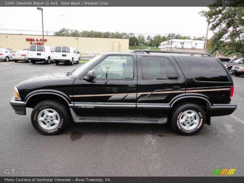 Onyx Black / Medium Gray 1996 Chevrolet Blazer LS 4x4
