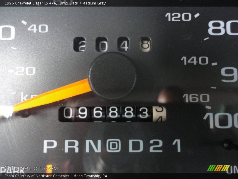 Onyx Black / Medium Gray 1996 Chevrolet Blazer LS 4x4