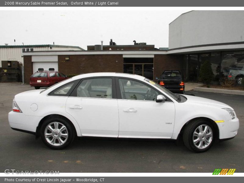 Oxford White / Light Camel 2008 Mercury Sable Premier Sedan