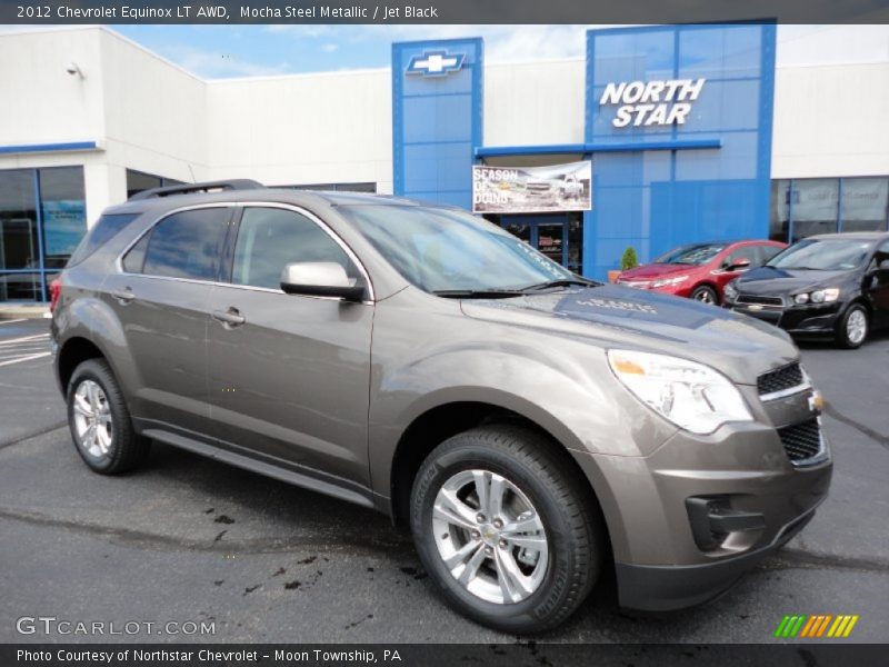 Mocha Steel Metallic / Jet Black 2012 Chevrolet Equinox LT AWD