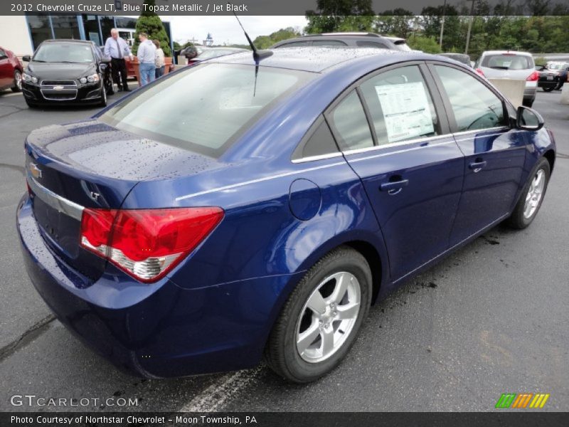 Blue Topaz Metallic / Jet Black 2012 Chevrolet Cruze LT