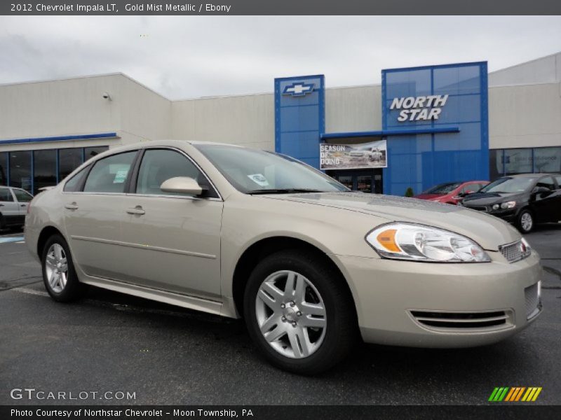 Gold Mist Metallic / Ebony 2012 Chevrolet Impala LT