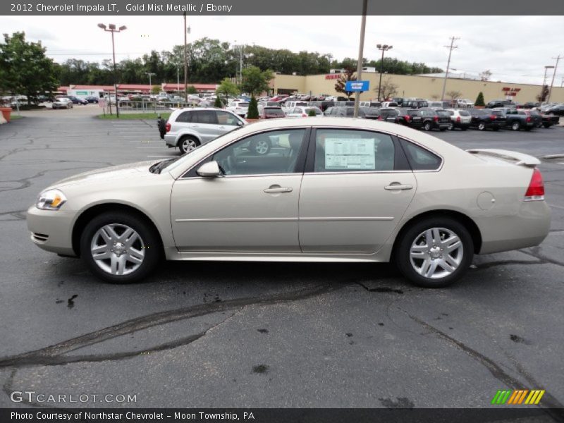 Gold Mist Metallic / Ebony 2012 Chevrolet Impala LT
