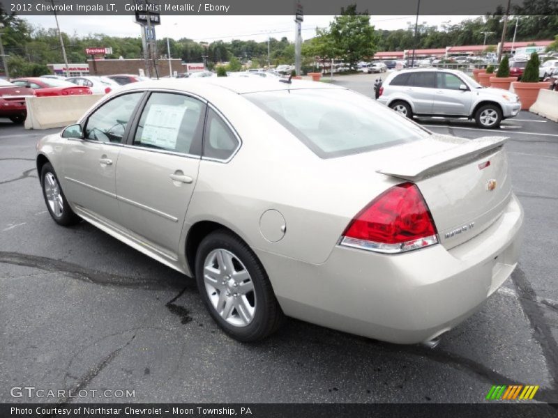 Gold Mist Metallic / Ebony 2012 Chevrolet Impala LT