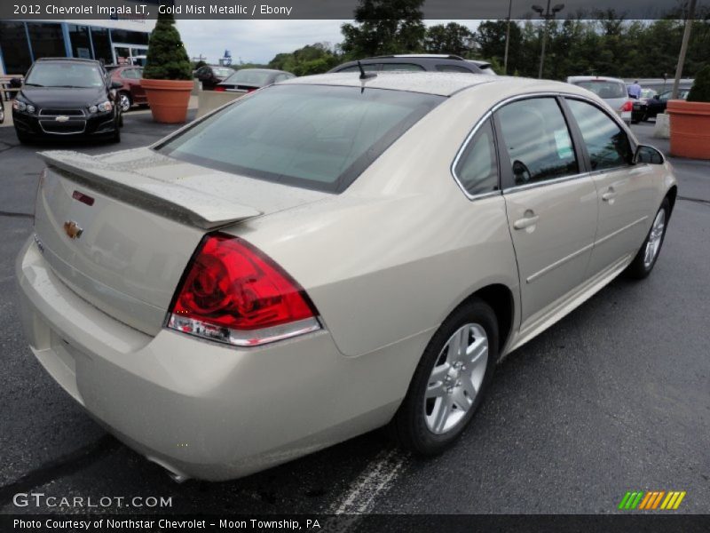 Gold Mist Metallic / Ebony 2012 Chevrolet Impala LT