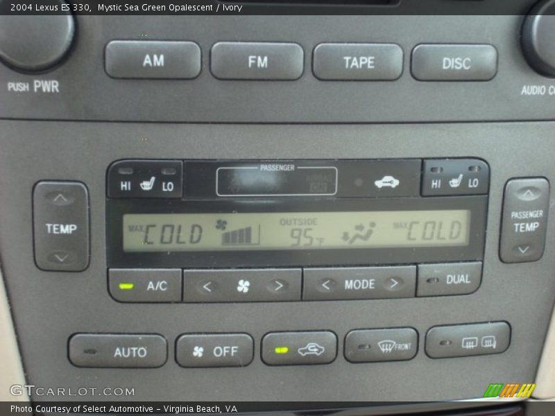 Mystic Sea Green Opalescent / Ivory 2004 Lexus ES 330