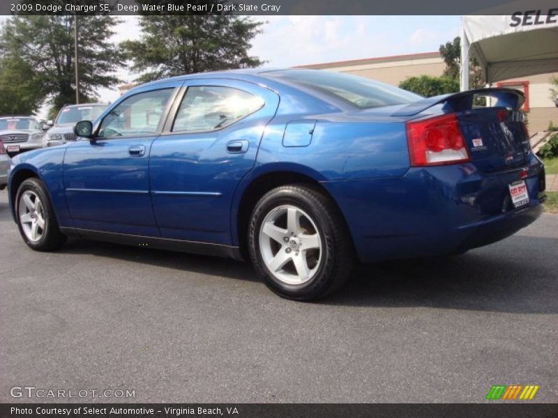 Deep Water Blue Pearl / Dark Slate Gray 2009 Dodge Charger SE