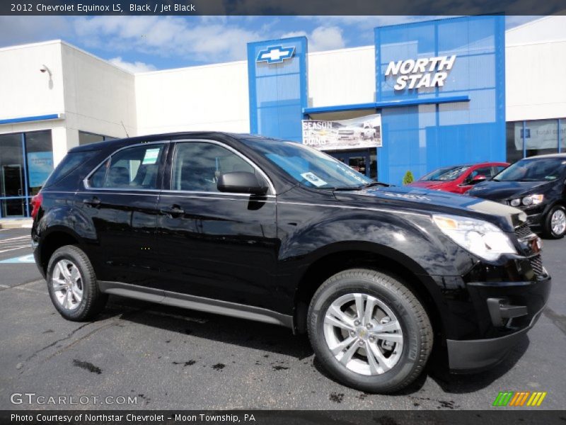 Black / Jet Black 2012 Chevrolet Equinox LS