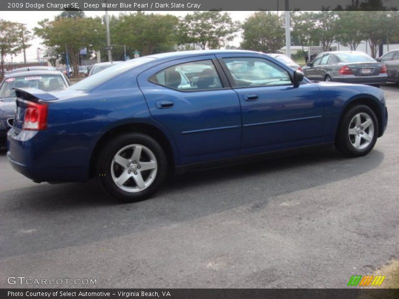 Deep Water Blue Pearl / Dark Slate Gray 2009 Dodge Charger SE