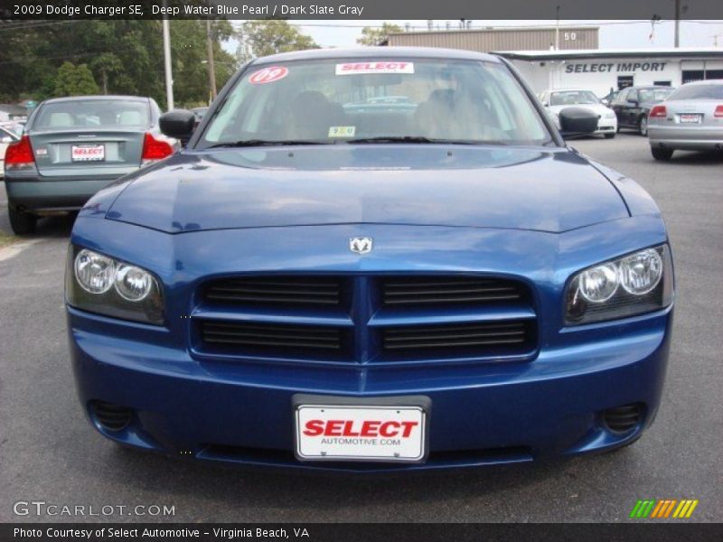 Deep Water Blue Pearl / Dark Slate Gray 2009 Dodge Charger SE