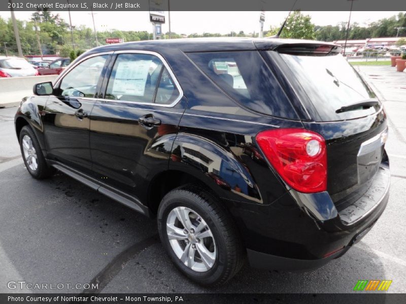 Black / Jet Black 2012 Chevrolet Equinox LS