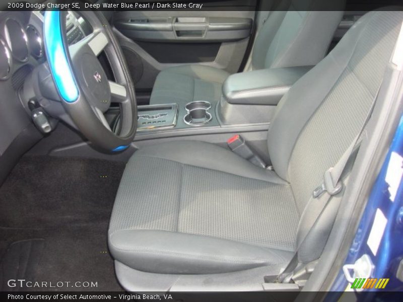 Deep Water Blue Pearl / Dark Slate Gray 2009 Dodge Charger SE