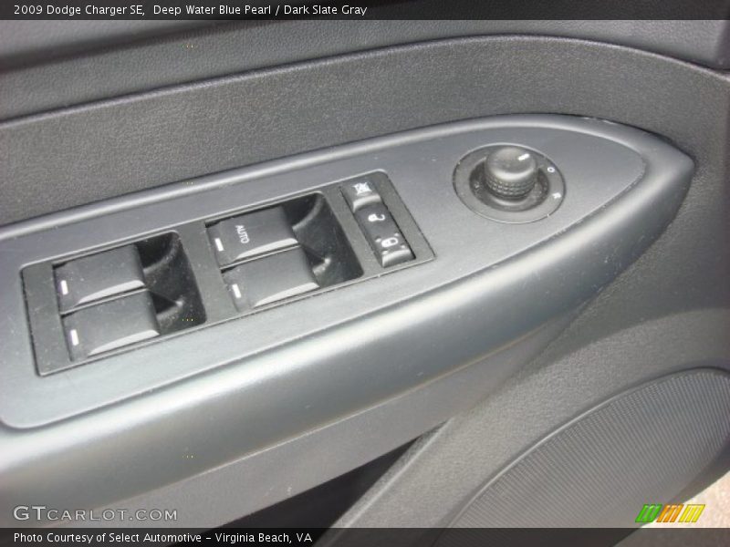 Deep Water Blue Pearl / Dark Slate Gray 2009 Dodge Charger SE