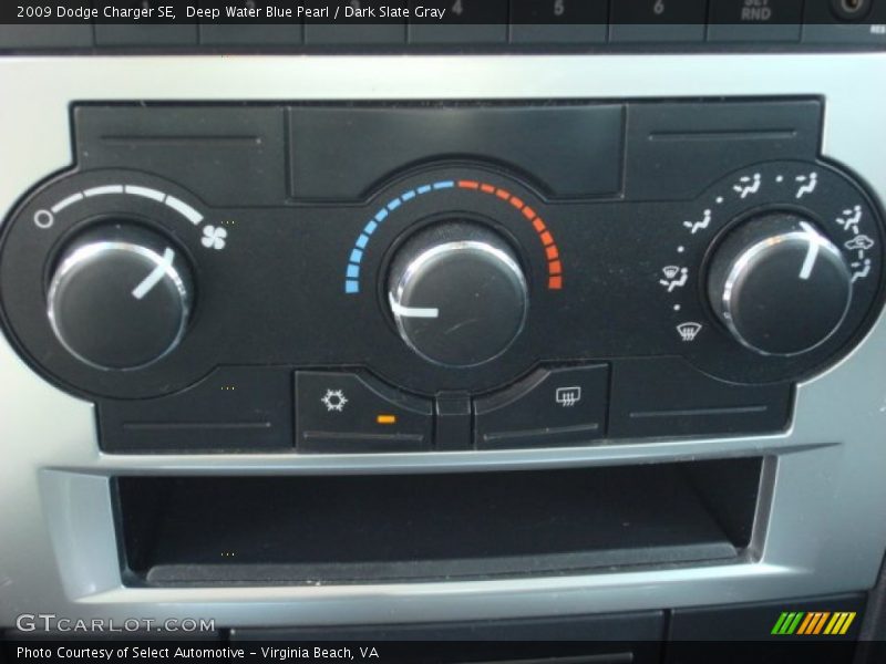 Deep Water Blue Pearl / Dark Slate Gray 2009 Dodge Charger SE