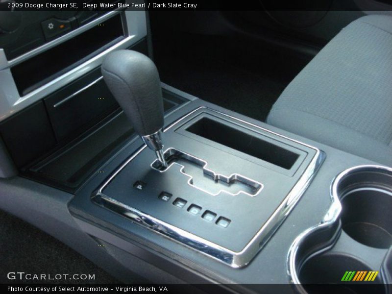 Deep Water Blue Pearl / Dark Slate Gray 2009 Dodge Charger SE