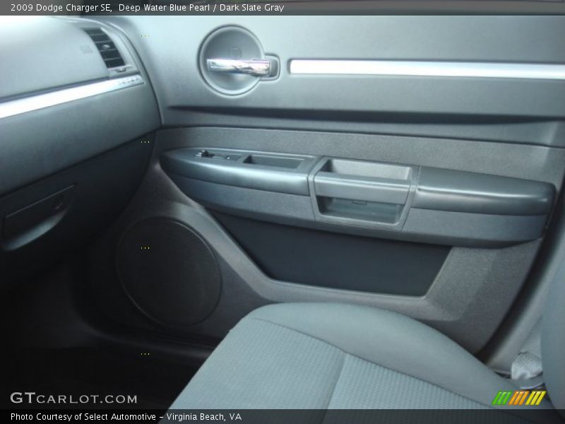 Deep Water Blue Pearl / Dark Slate Gray 2009 Dodge Charger SE