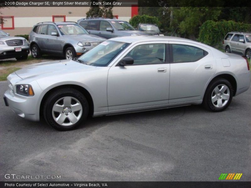 Bright Silver Metallic / Dark Slate Gray 2008 Dodge Charger SE