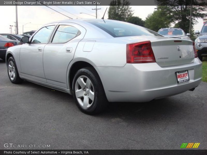 Bright Silver Metallic / Dark Slate Gray 2008 Dodge Charger SE