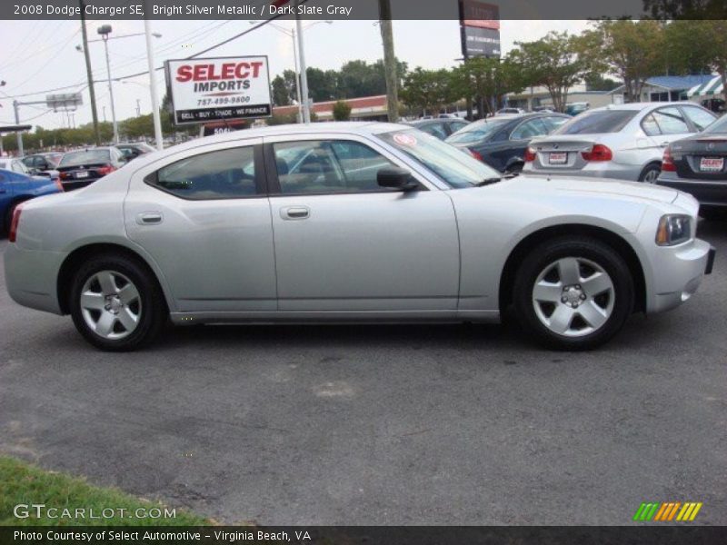 Bright Silver Metallic / Dark Slate Gray 2008 Dodge Charger SE
