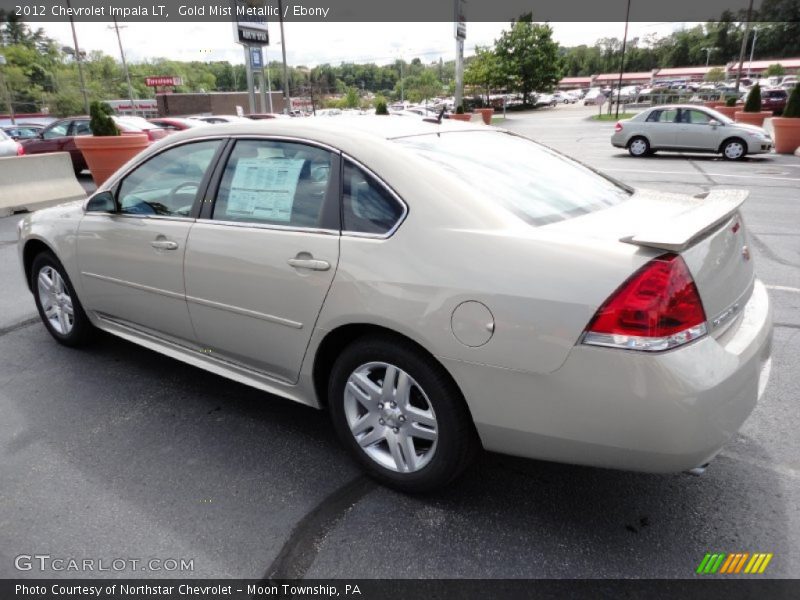 Gold Mist Metallic / Ebony 2012 Chevrolet Impala LT