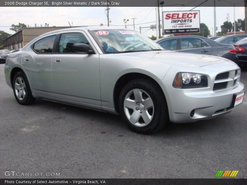 Bright Silver Metallic / Dark Slate Gray 2008 Dodge Charger SE